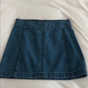 Free people denim skirt